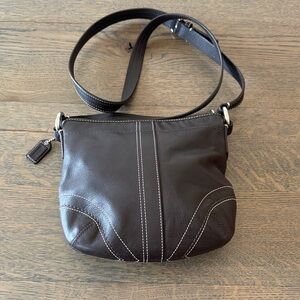 Coach Brown Leather Crossbody Bag